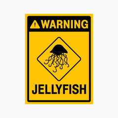 WARNING JELLYFISH SIGN