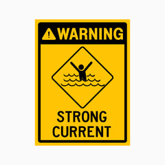 WARNING STRONG CURRENT SIGN
