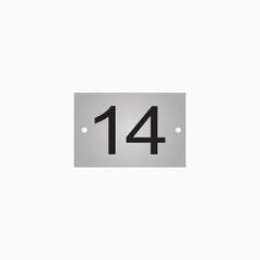 Storage Cage Number Sign