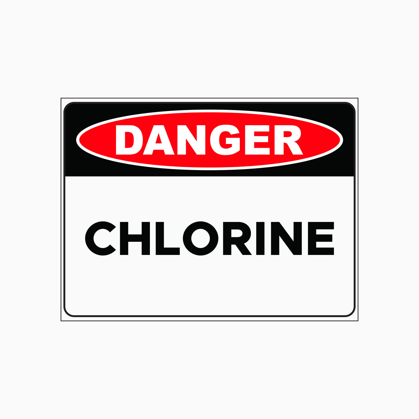 DANGER SIGN - CHLORINE SIGN