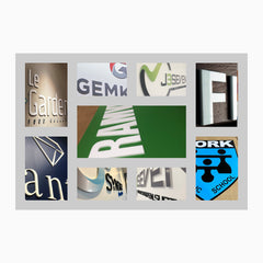 Custom 3D Laser Cut Logo
