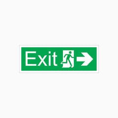 EXIT SIGN - Right Arrow