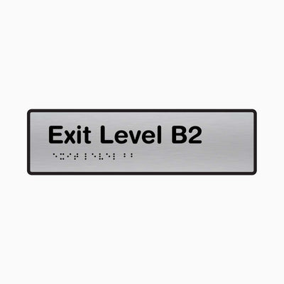 Exit Level B2 - Braille Sign