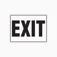 EXIT SIGN