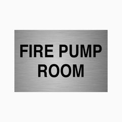 FIRE PUMP ROOM SIGN