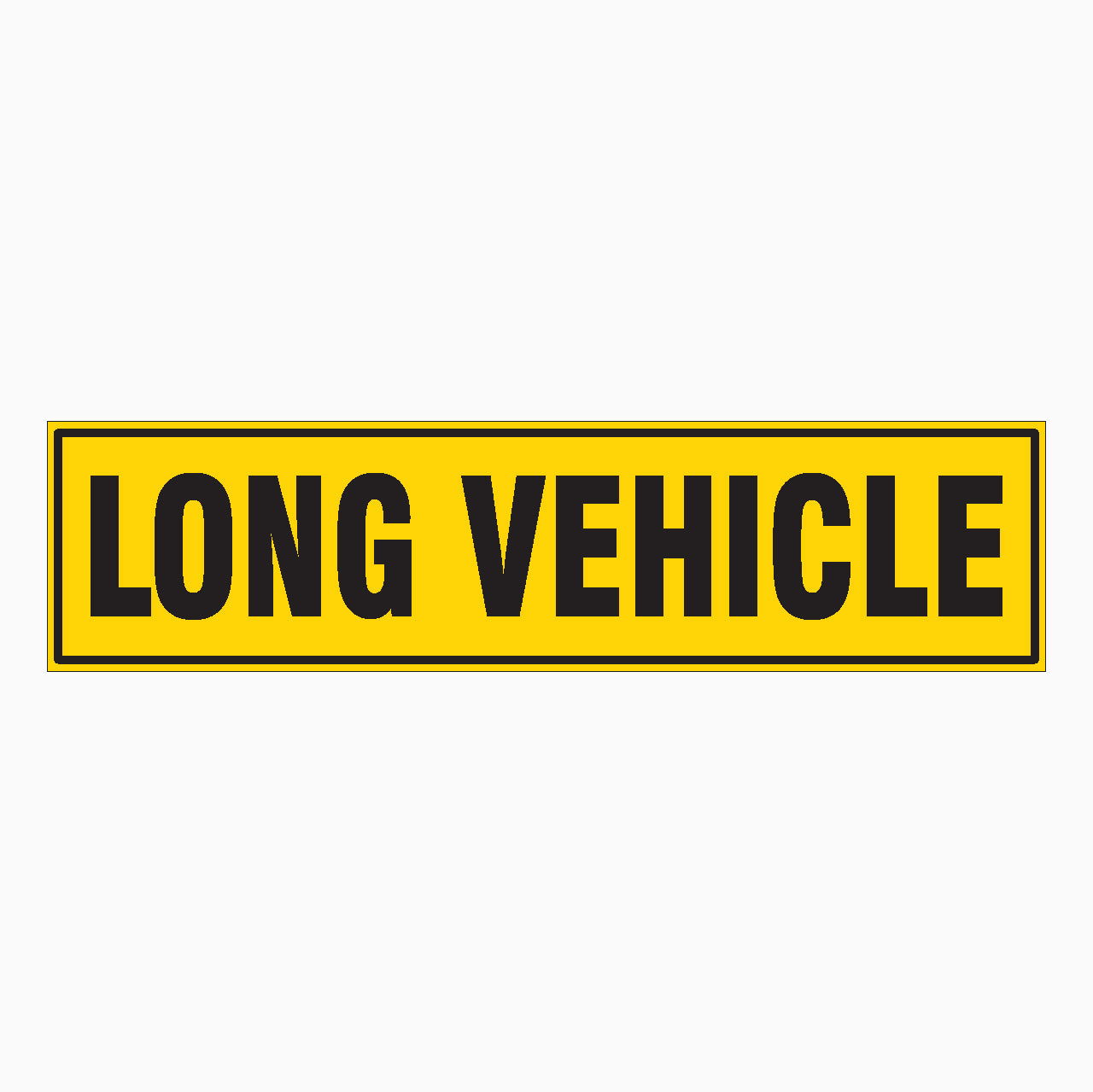 LONG VEHICLE SIGN