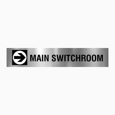 MAIN SWITCH ROOM - RIGHT ARROW SIGN