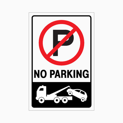 NO PARKING TOW AWAY ZONE SIGN