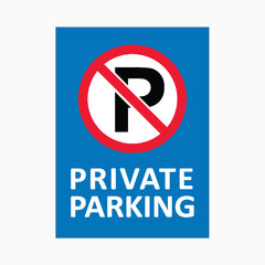 PRIVATE PARKING SIGN