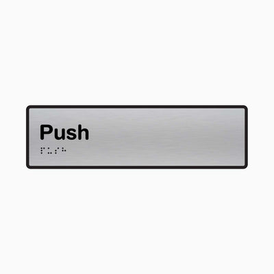 Push Braille & Tactile Sign