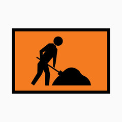 WORKMEN AHEAD SIGN
