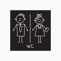 Unisex Toilet Sign