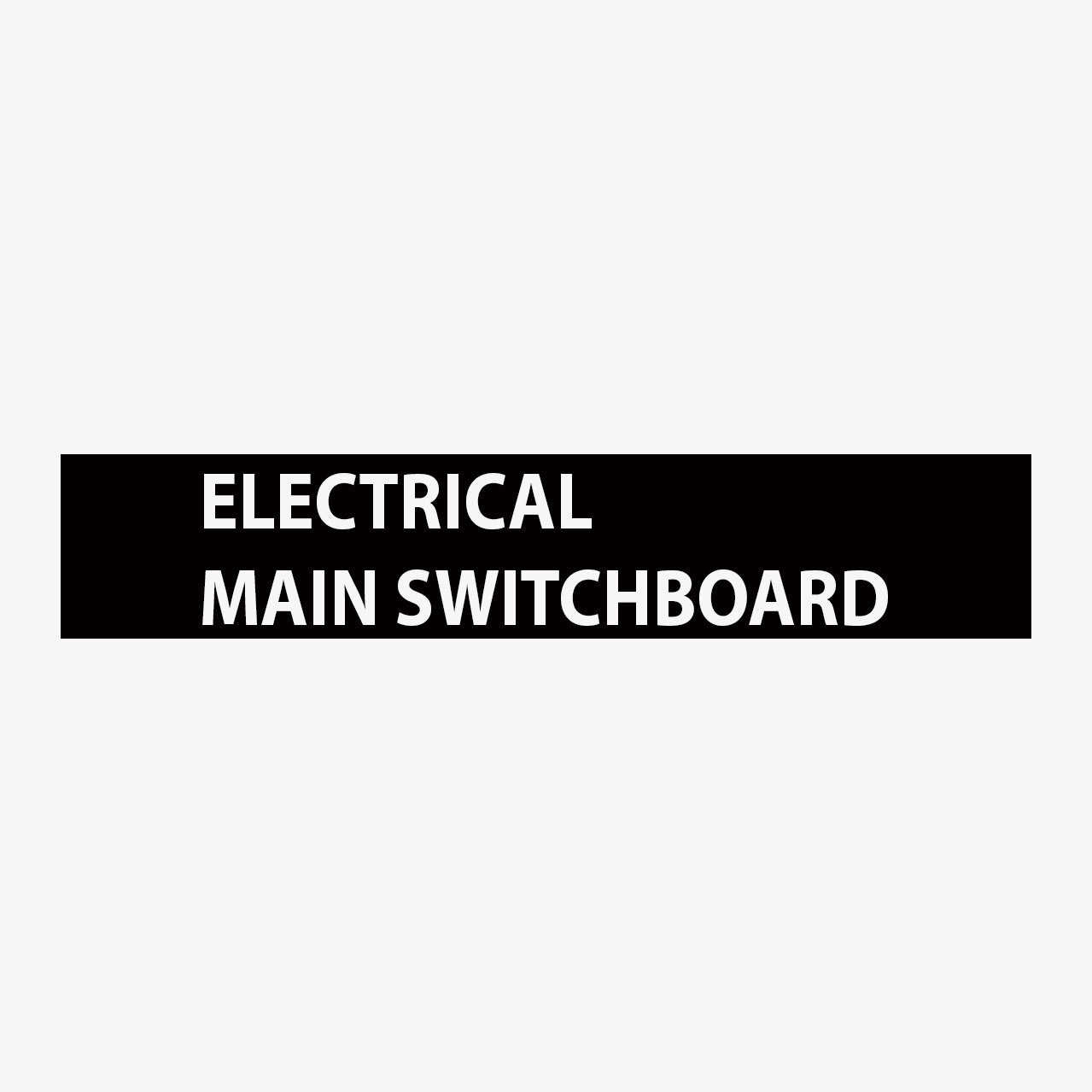 ELECTRICAL MAIN SWITCHBOARD SIGN