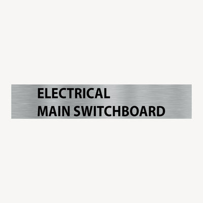 ELECTRICAL MAIN SWITCHBOARD SIGN