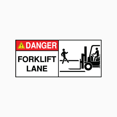 FORKLIFT LANE SIGN