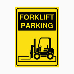 FORKLIFT PARKING SIGN