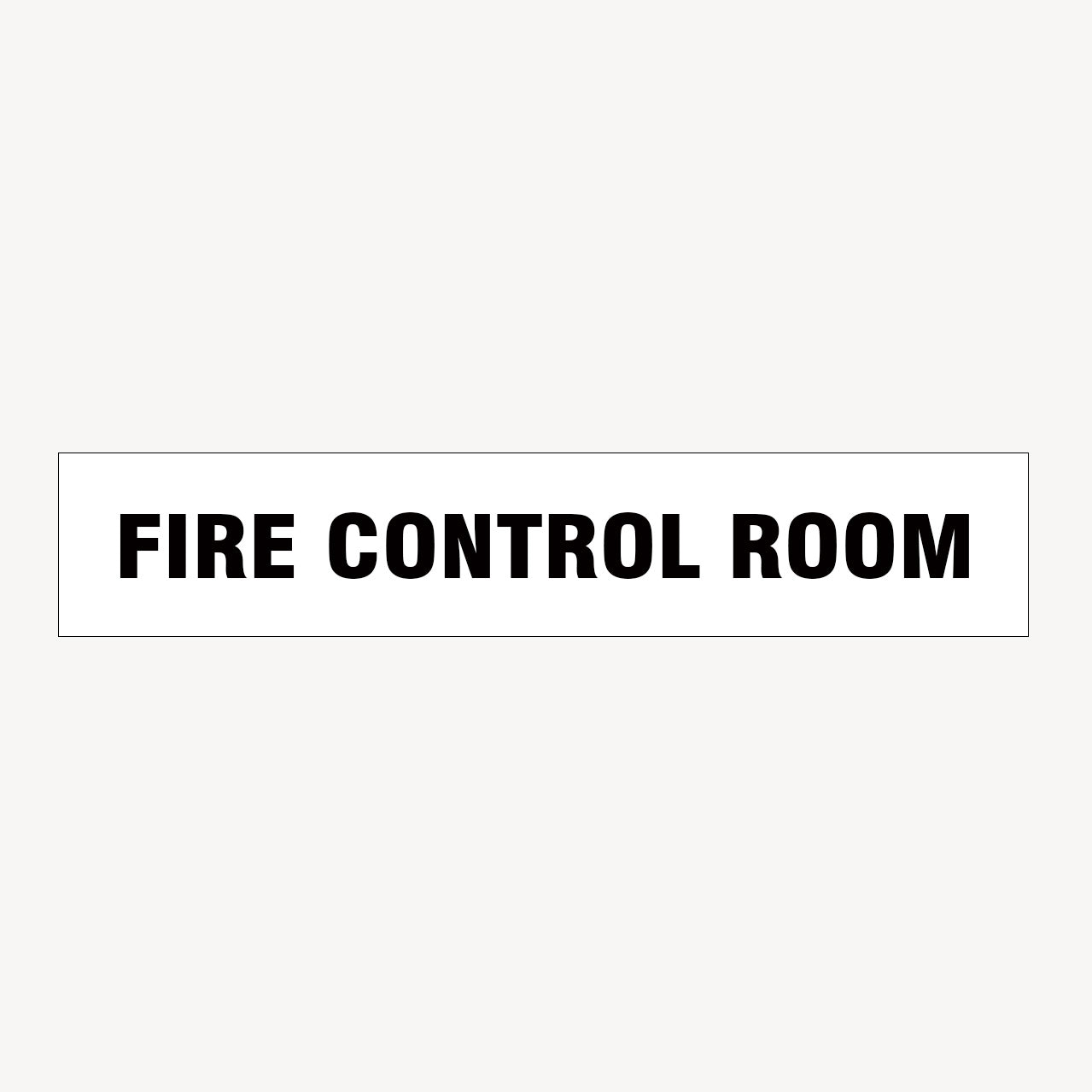 FIRE CONTROL ROOM SIGN - STATUTORY SIGNS - ONLINE SHOP