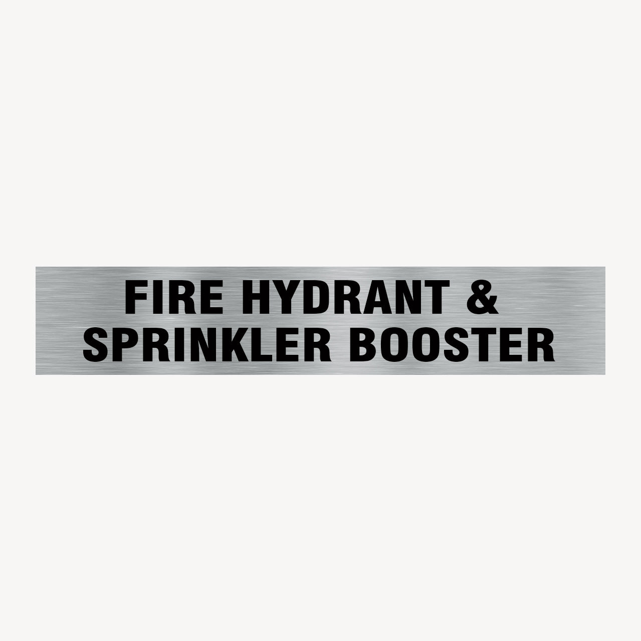 Fire Hydrant & Sprinkler Booster Sign | Statutory Signage
