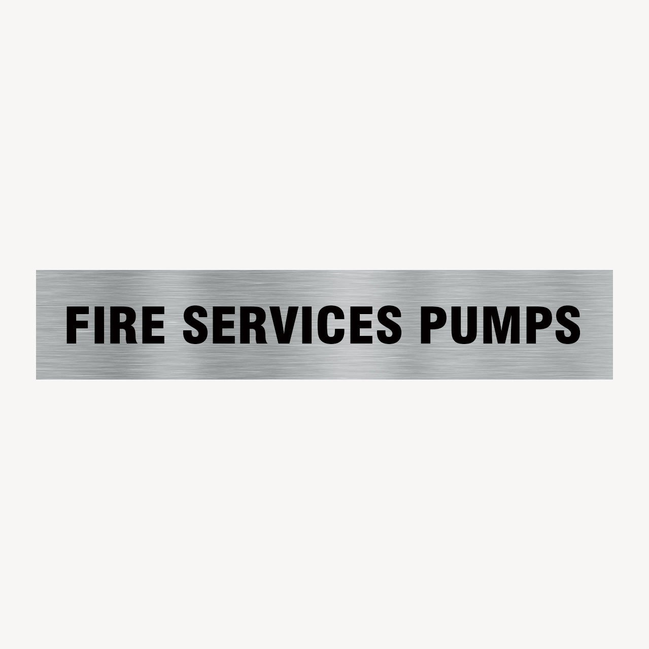 FIRE SERVICES PUMPS SIGN