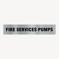 FIRE SERVICES PUMPS SIGN
