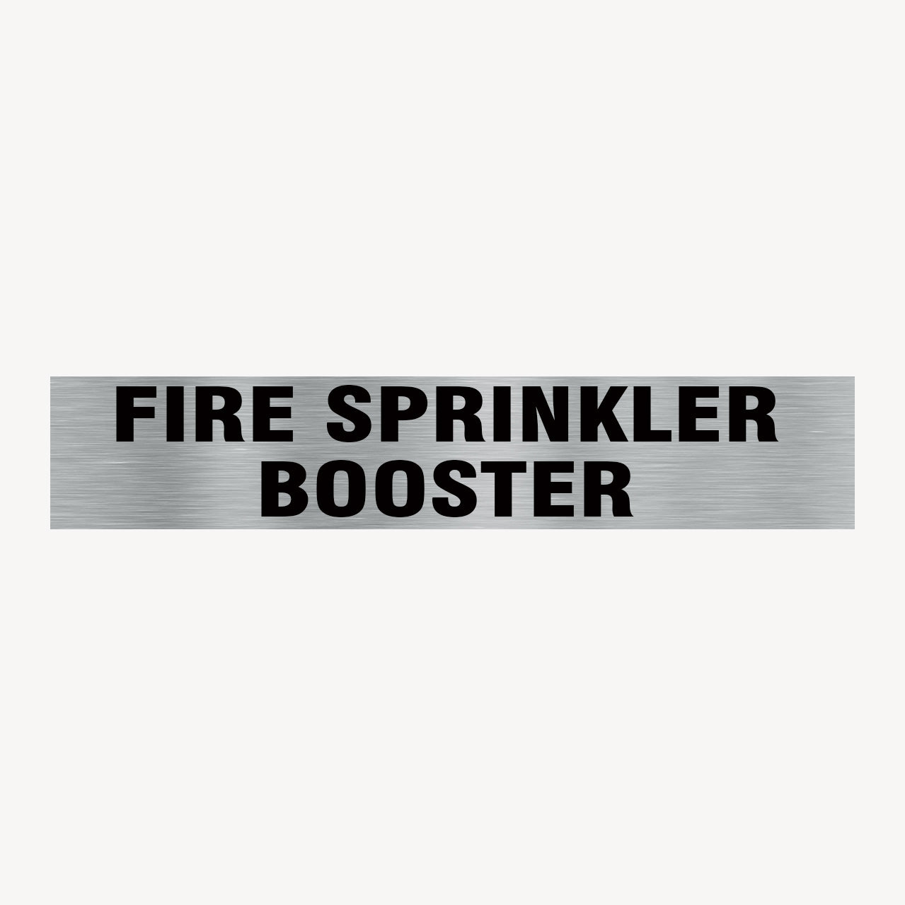 FIRE SPRINKLER BOOSTER SIGN - statutory signs