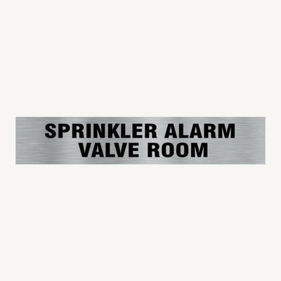 SPRINKLER ALARM VALVE ROOM SIGN