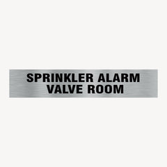 SPRINKLER ALARM VALVE ROOM SIGN