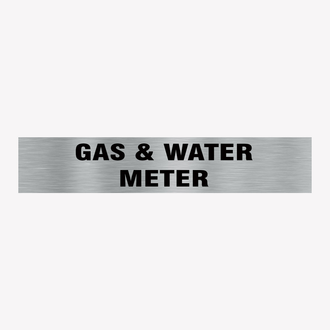 GAS & WATER METER SIGN - statutory signs - GET SIGNS -