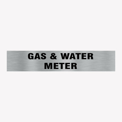 GAS & WATER METER SIGN