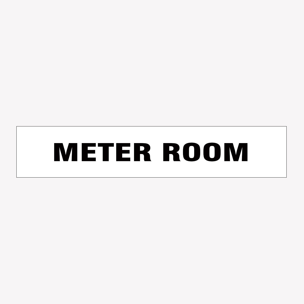 METER ROOM SIGN - STATUTORY SIGNS - ONLINE SIGN