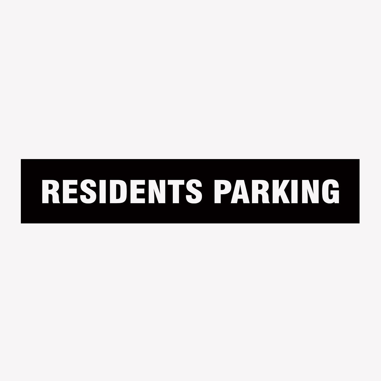 RESIDENTS PARKING SIGN - PARKING SIGN