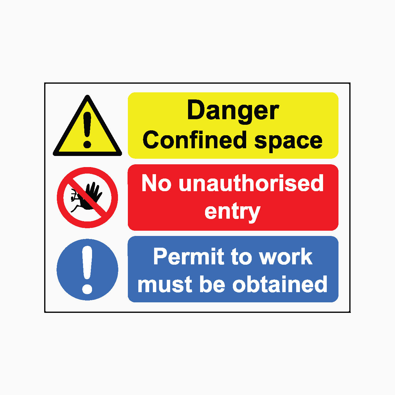 CONFINED SPACE SIGN