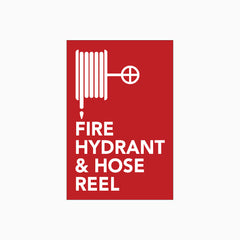 FIRE HYDRANT & HOSE REEL SIGN
