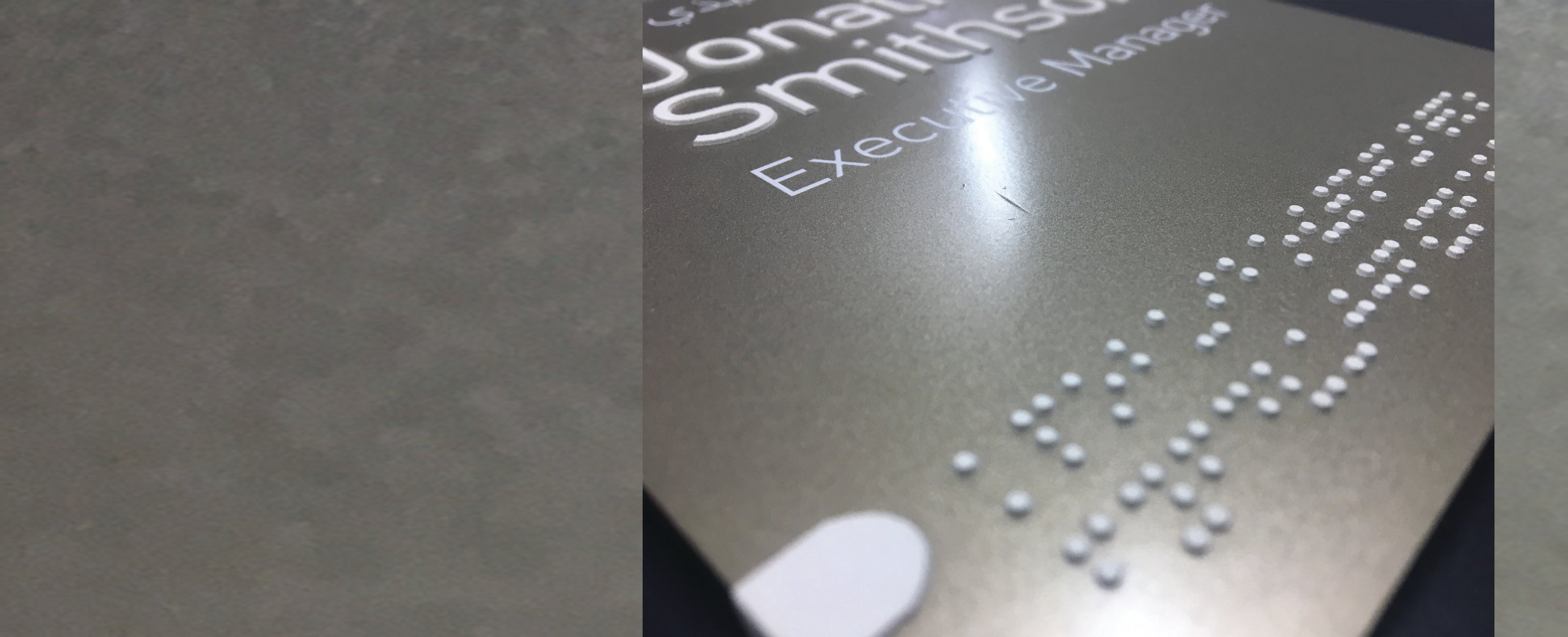 Braille Tactile Signs