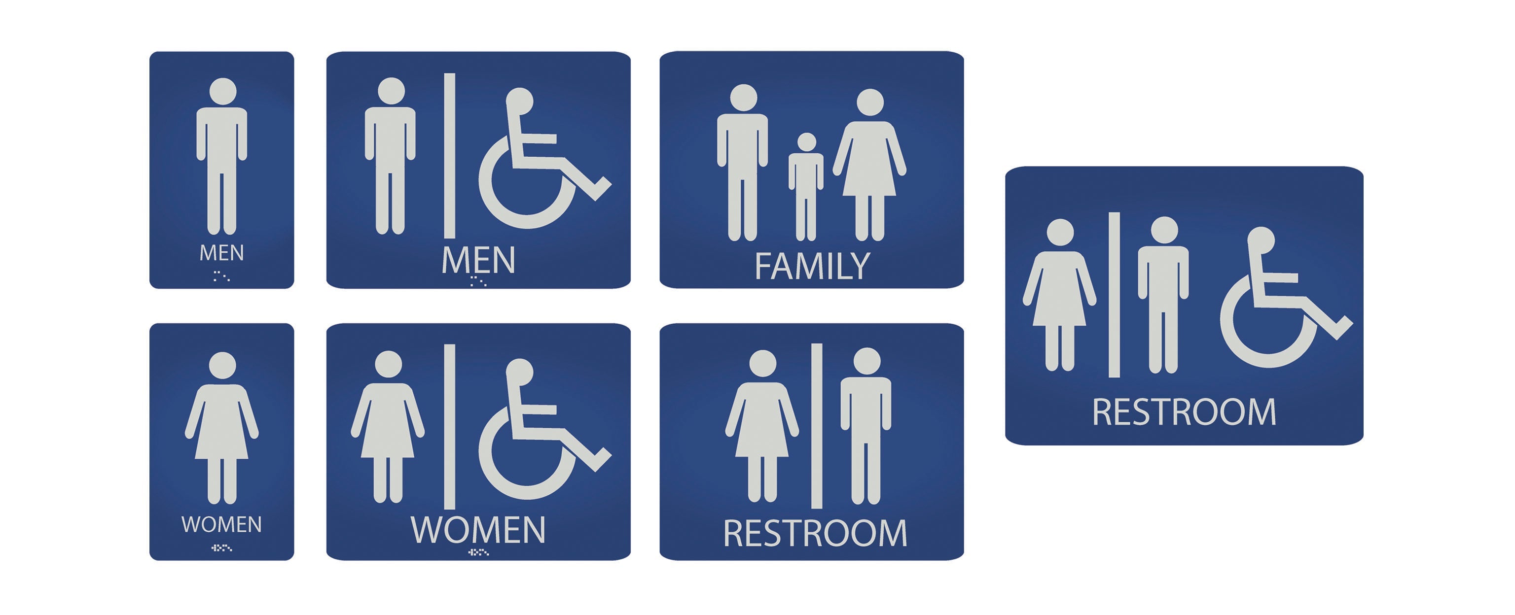 Braille Toilet Signs
