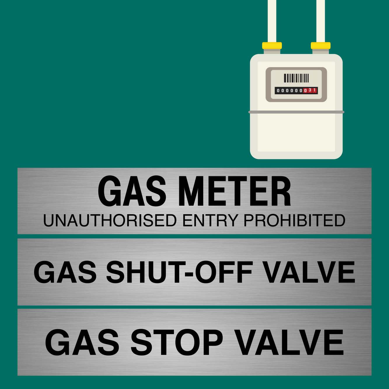 Gas and Water Statutory Signs