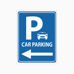 CAR PARKING SIGN (LEFT & RIGHT POINT)