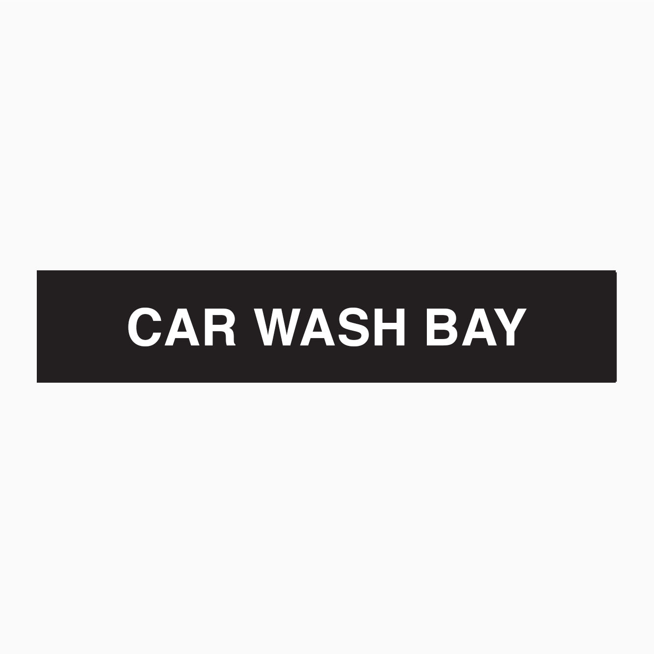 CAR WASH BAY SIGN - STATUTORY SIGNS AT GET SIGNS IN AUSTRALIA