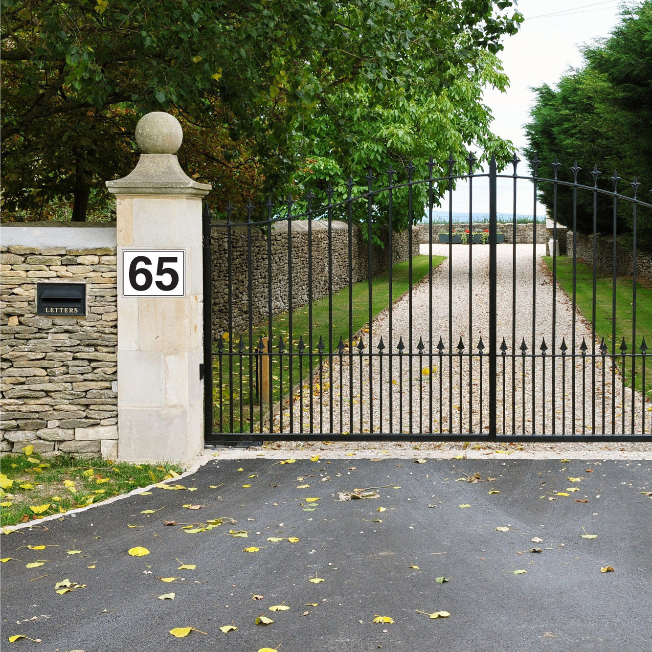 CUSTOM GATE HOUSE BUILDING NUMBER SIGN – Get signs