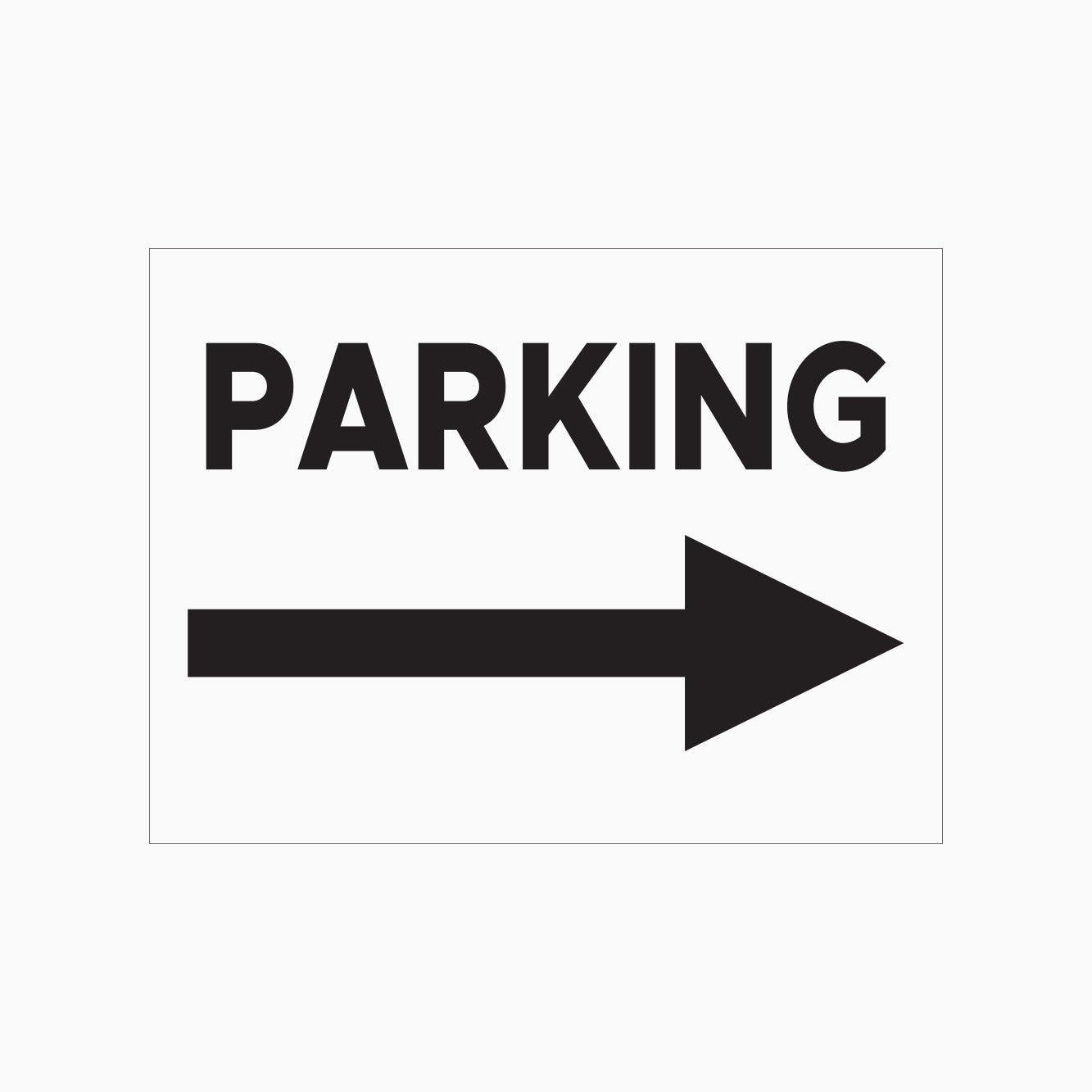 PARKING SIGN - RIGHT POINT - SHOP ONLINE - GET SIGNS