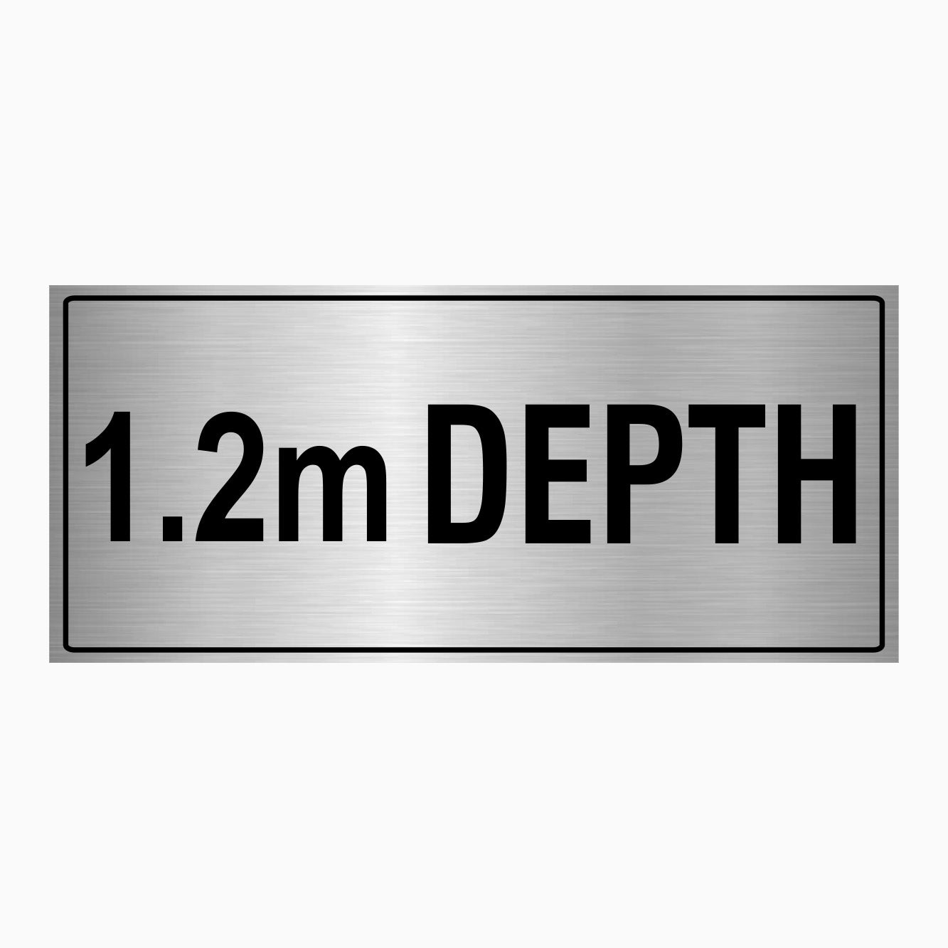 WATER DEPTH SIGN WITH YOUR NUMBER - GET SIGNS