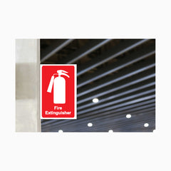 L Shape - Fire Extinguisher Wall Sign