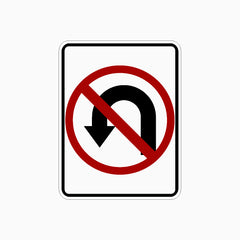 No U-Turn SIGN