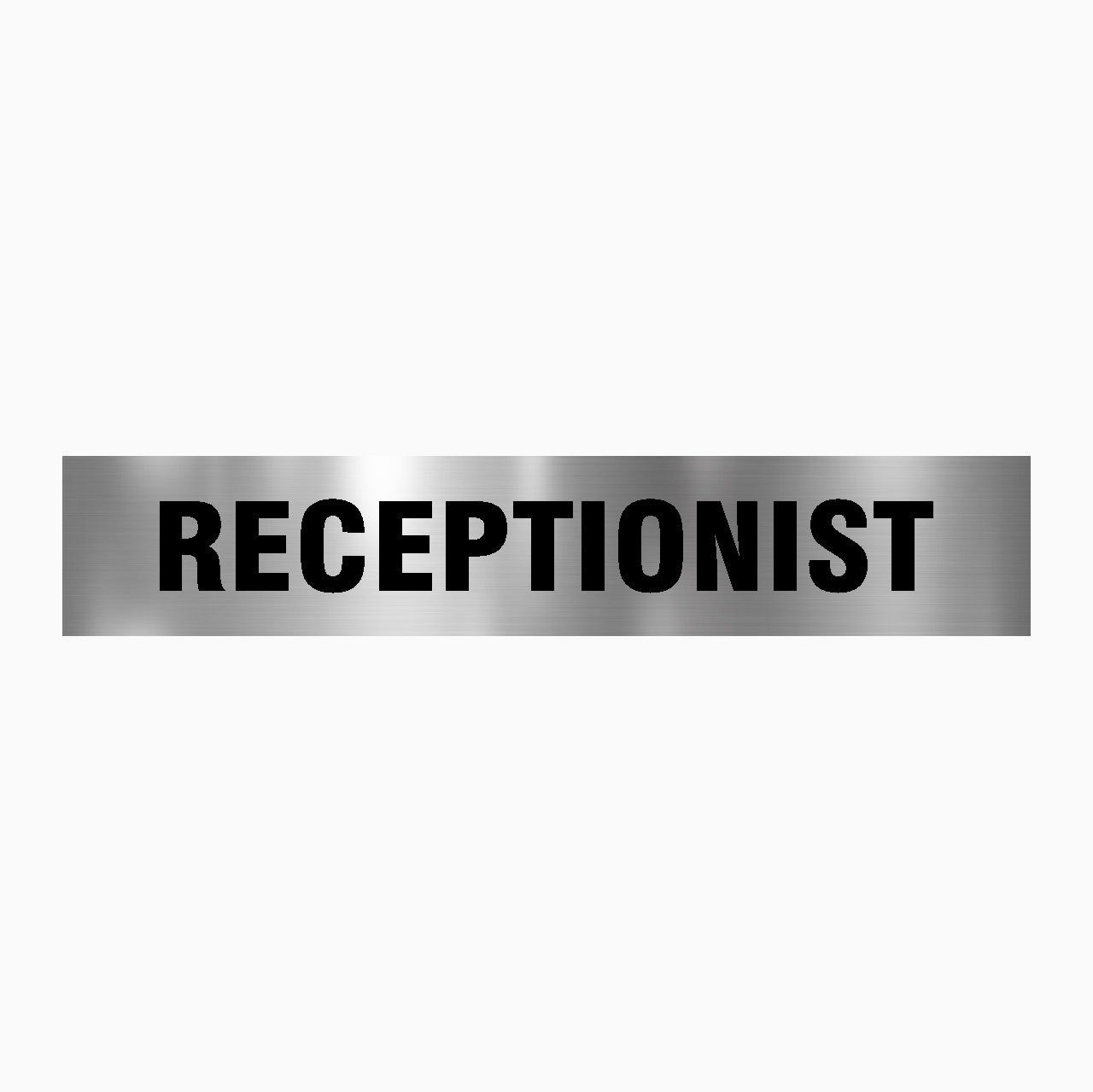 RECEPTIONIST SIGN