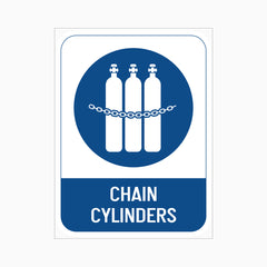 CHAIN CYLINDERS SIGN