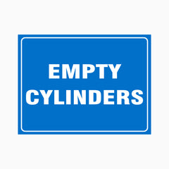 EMPTY CYLINDERS SIGN