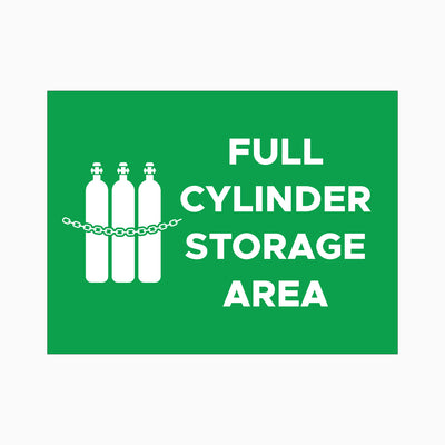 FULL CYLINDER STORAGE AREA SIGN