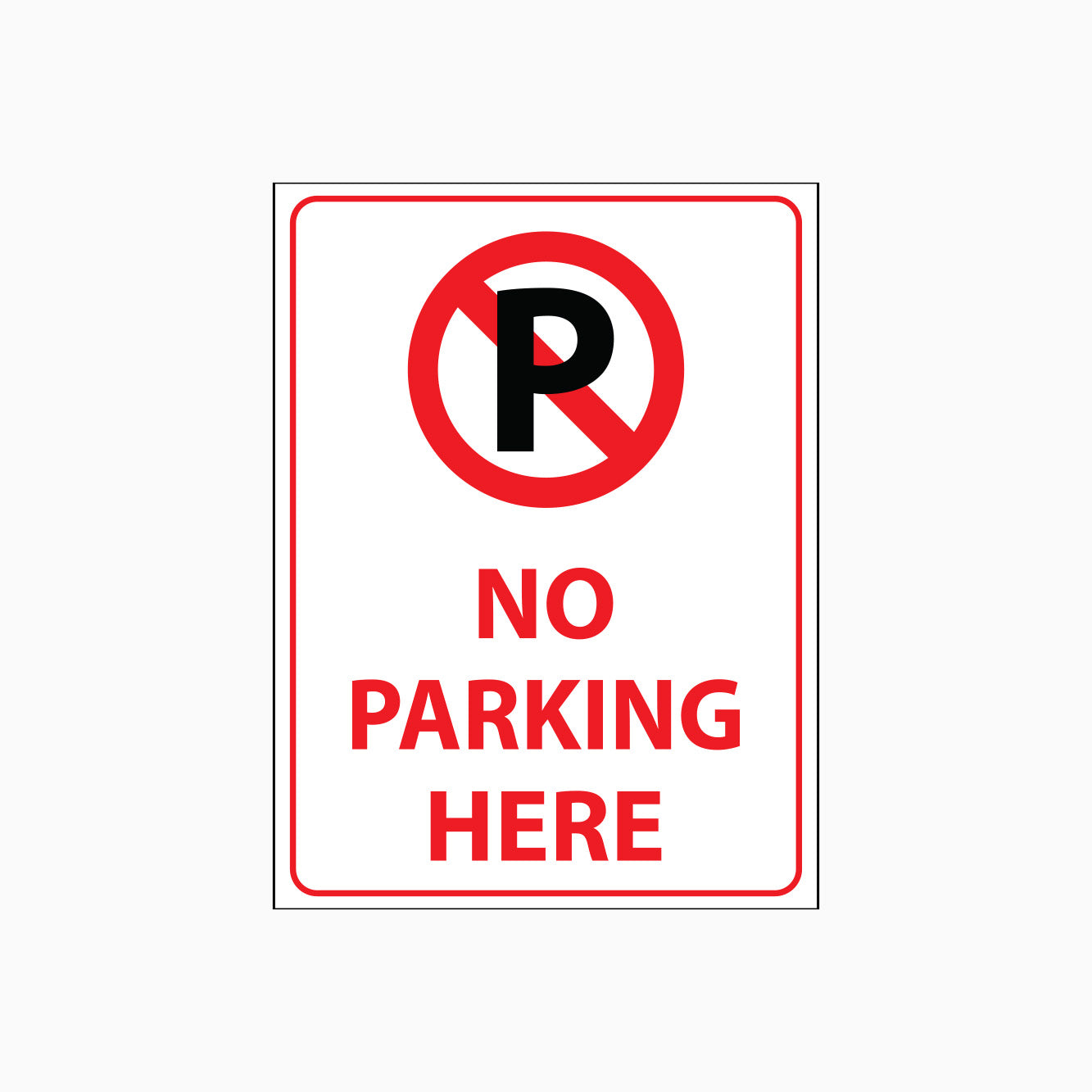 vsafety 74015ba-r General Sign, No Parking In This Area, Hard vsafety 74015ba-r General Sign, No Parking In This Area, Hard