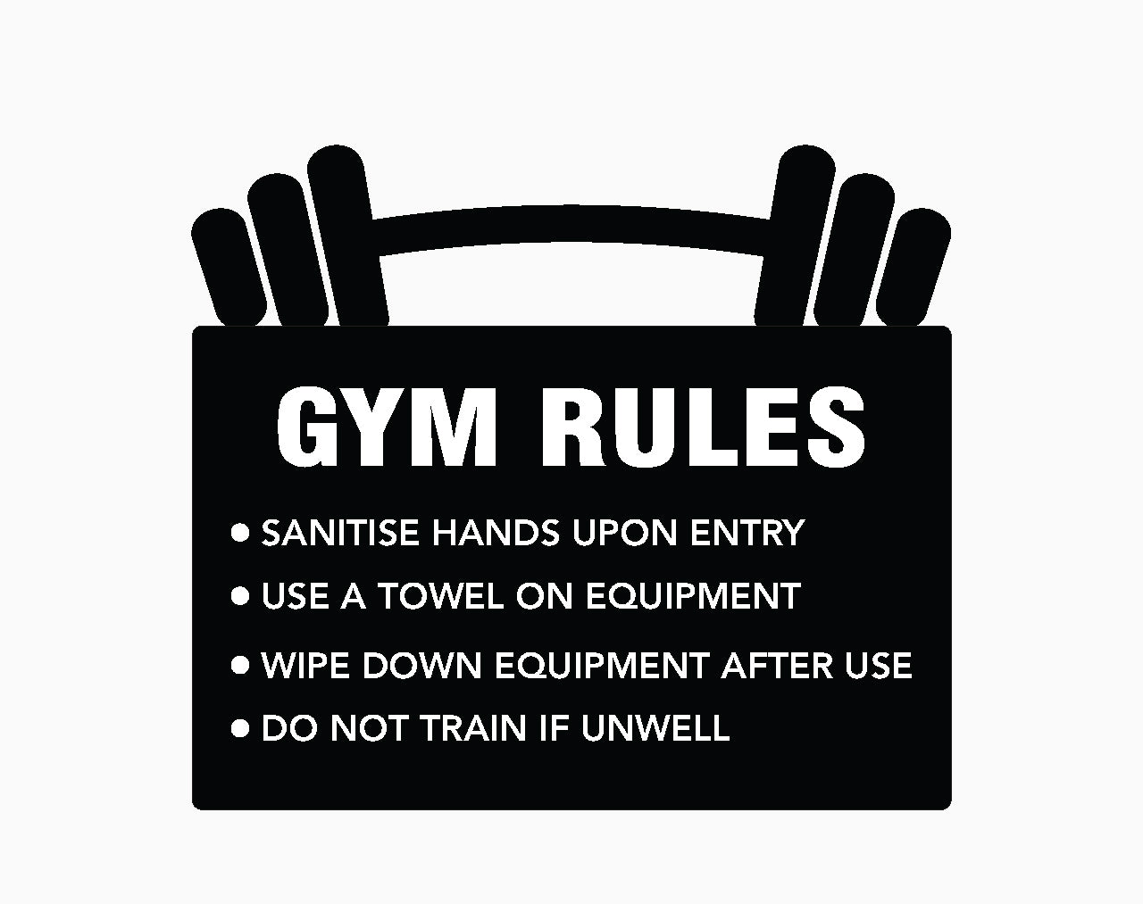  Gym Rules Sign - GET SIGNS