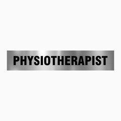 PHYSIOTHERAPIST SIGN